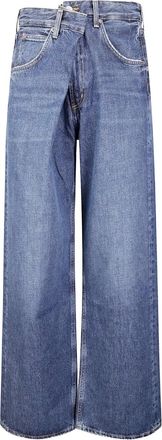 A Gold E Jeans Vana con cinque tasche - Blu