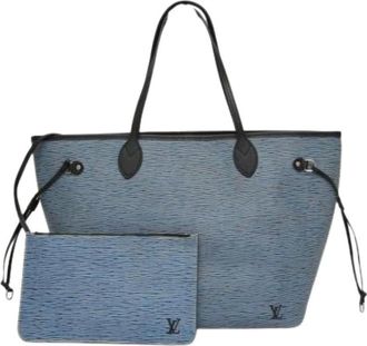Louis Vuitton Pre-owned Tote Bags, female, Blue, Size: ONE SIZE Pre-owned Neverfull MM Tote Bag
