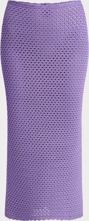 Dolce & Gabbana Crochet Knit Midi Skirt