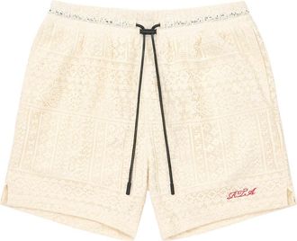 Rta Clyde Pull-On Shorts in Sand Cursive at Nordstrom, Size Xxx-Large