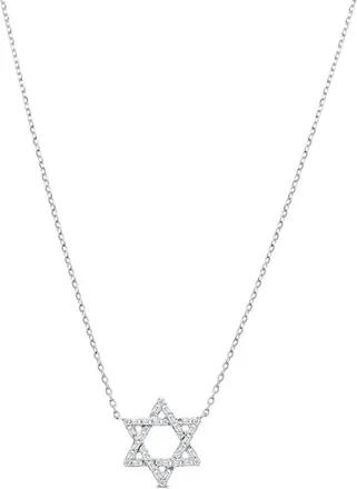 Sabrina Designs 14K 0.16 ct. tw. Diamond Star of David Necklace