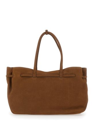 Margesherwood Womens Tote Bag Grandma Used Brown Leather Cow