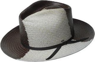 Bailey Boreal Straw Fedora in Black/Ash at Nordstrom Rack, Size Medium