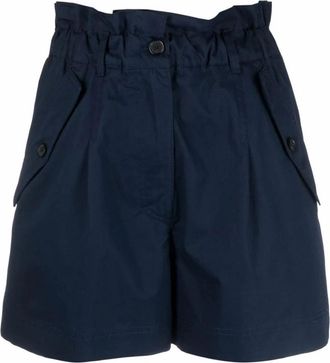 Kenzo Blauwe Katoenen Zomershorts - Dames - Bermuda - Blauw - M - Katoen - Korte Broeken