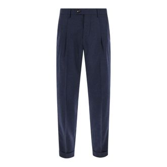 Michael Coal Pantaloni dritti in cotone - - Trousers - Uomo - Blu - W33
