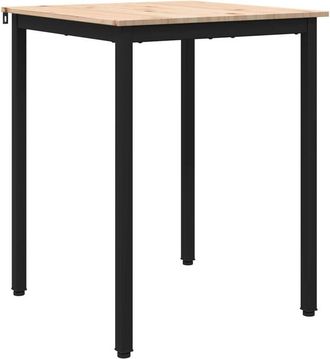 vidaXL Mesa De Comedor Natural 60 X 60 X 75 Cm Madera De Pino Macizo Vidaxl