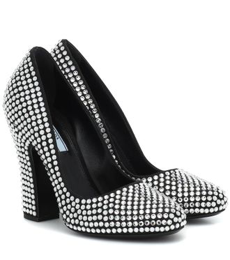 Prada Crystal-embellished pumps