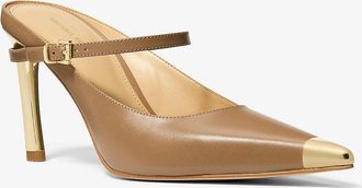 Michael Kors Kasia Leather High Mule Pump