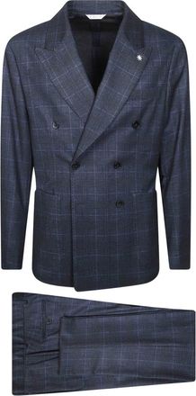 Manuel Ritz Abito DP Jersey - - Suits - Uomo - Blu - S