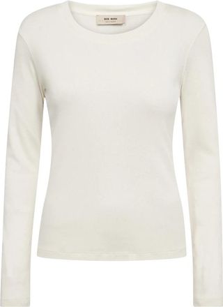 Mos Mosh Long Sleeve Top - Dames - Longsleeves - Wit - S - Tops