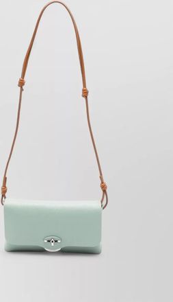 Zanellato lettera daily leather crossbody clutch bag