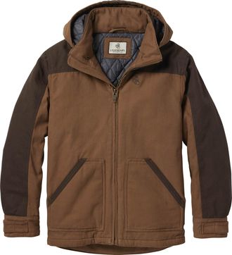Legendary Whitetails Mens Winter Coat Quilted Canvas Workwear Jacket Water Repellent Insulated, Chestnut, S