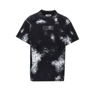 Maison Margiela Paint spots and logo print T-shirt Man XL