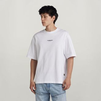 G-Star Center Chest Boxy T-Shirt - Wit - Heren