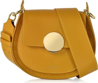 Le Parmentier Handbags - Dames - Schoudertassen - Geel - ONE Size - Leer - Tassen
