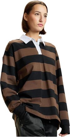Cynthia Rowley Striped Cotton Rugby Shirt - Dames - Polos - Veelkleurig - M - Tops