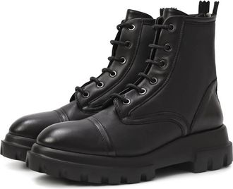 AGL Womens Marvina Combat Boot In Nero