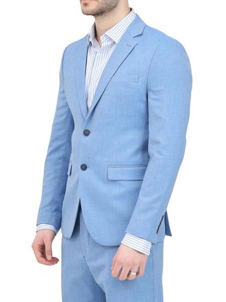 Selected Light Blue Polyester Wool Viscose Jacket