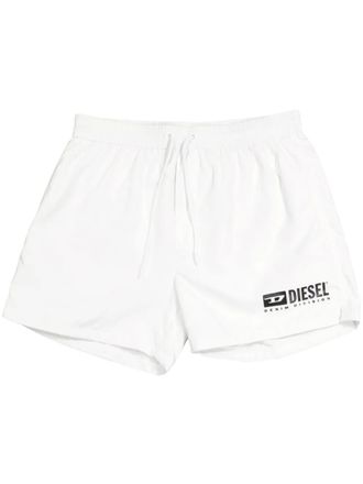 Diesel logo-print swim shorts - men - Polyester - S - White