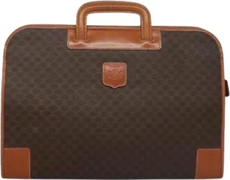 Celine Pre-owned Handbags, unisex, Brown, Size: ONE SIZE Pre-owned Macadam briefcase
