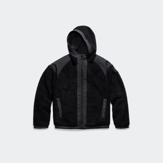 Canada Goose Alberni Reversible Fleece Bomber (Men, Black/Black, XXL)