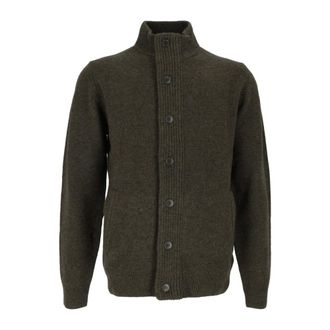 Barbour Essential Patch Zip Through - Knitwear - Hombre - Verde - XL