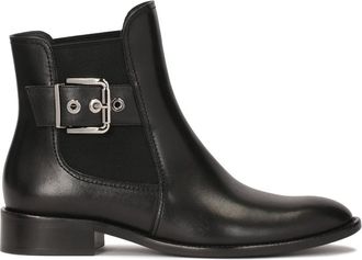 Kazar Leren clutch slippers - Dames - Chelseaboots - Zwart - 36 EU - Leer - Schoenen