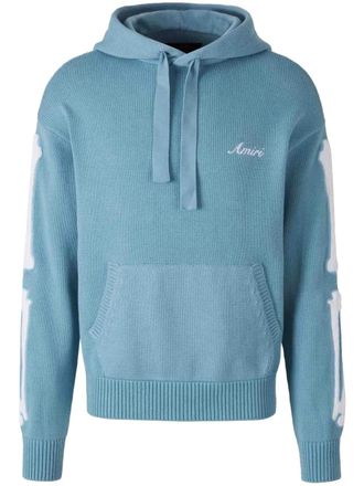 Amiri Felpa Bones con cappuccio - Blu
