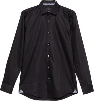 HUGO BOSS Spread Collar Shirt - Heren - Casual Overhemden - Blauw - M - Overhemden