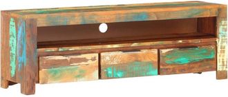 vidaXL Vidaxl - Mobile Porta tv 119x30x41 cm in Legno Massello di Recupero