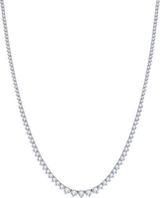 Untamed Petals Mayfair Tennis Necklace in Silver at Nordstrom