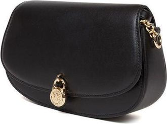 Michael Kors Womens Crossbody Bag Black Leather | Polyurethane Crossbody-bags