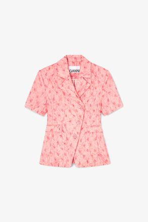 Ganni Blazer in Shibori Organza - Size 0 Lantana