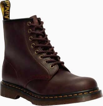 Dr. Martens Womens Dr. Martens 1460 Crazy Horse Leather Cherry Red Boots - Size: UK 9.5 / eu 44 / us 10.5