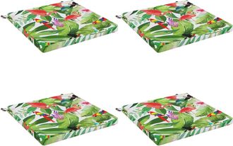 vidaXL Cojines De Asiento De 4 Piezas Soest 4 Uds. 100% Poli&eacute;ster Vidaxl