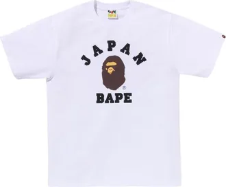 A Bathing Ape Japan College City T-Shirt White 1L22-110-021-WHT