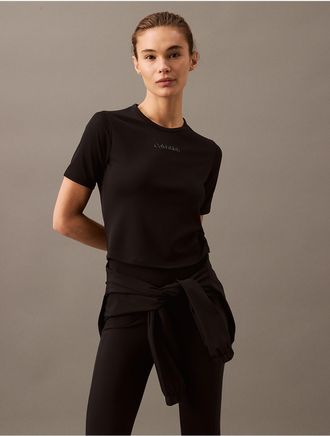 Calvin Klein Calvin Klein Womens Modern Sport Crewneck T-Shirt - Black - XS