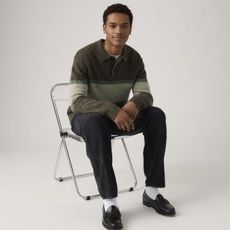 Levi's Redwood Rugby Sweater - Mens - S - Brown