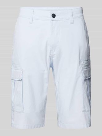 s.Oliver Black Label Straight Leg Cargohose mit Cargotaschen in Hellblau, Gr&ouml;&szlig;e 32