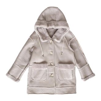 Just things we like Faux Fur & Shearling Jackets, female, Beige, Size: M Hibiki Lambskin Shearling Coat