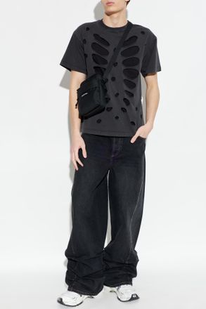 Avavav T-shirt With Vintage Effect, Mens, Black