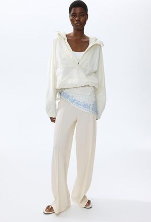 H&M Scarf-detail Pants in Cream at Nordstrom, Size X-Small