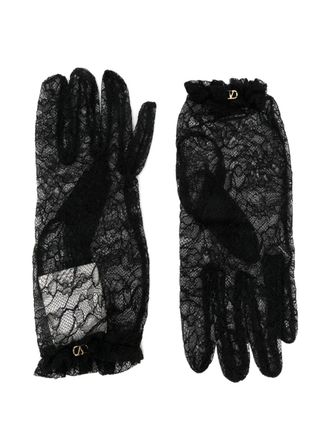 Valentino Garavani Valentino Garavani Gloves Black - women - Polyamide/Viscose - 7