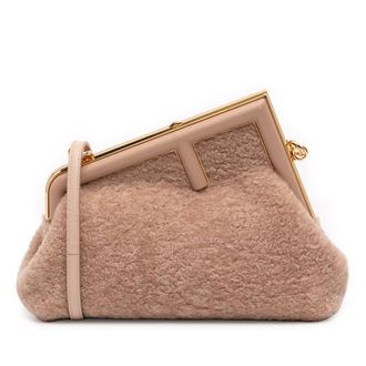 Fendi Pre-owned Fendi Small Shearling Fendi First Crossbody Ladies AQIS39GGJ8RGUCHX