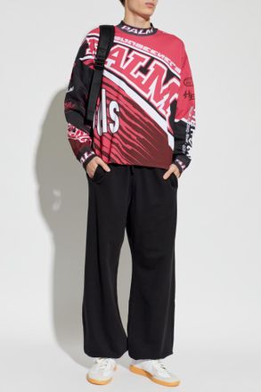Palm Angels Oversize T-shirt, Mens, Red