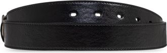 Fendi Mens Ff Monogram Buckle Belt Black Leather