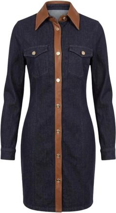 Trussardi Abito chemisier corto in denim - - Dresses - Donna - Blu - S