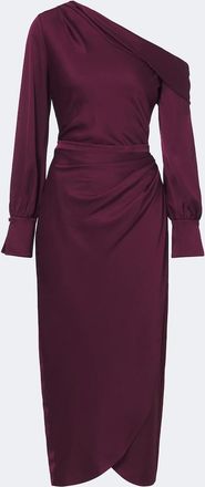 SIMKHAI Camila draped satin midi dress