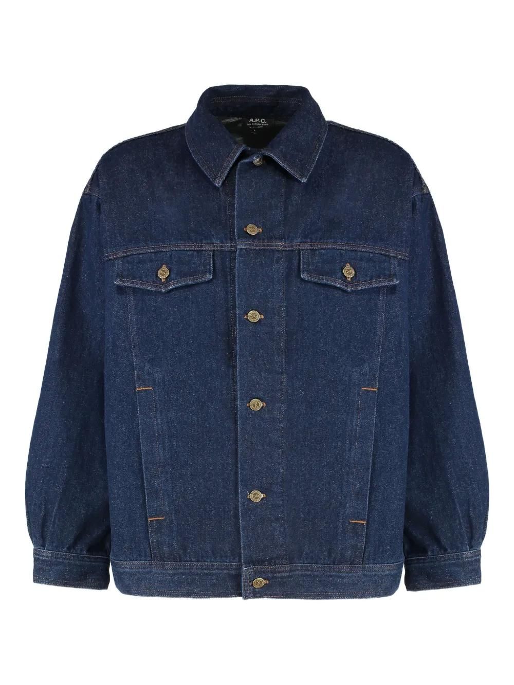 A.P.C. Elvis denim jacket - men - Cotton - L - Blue from $428.00