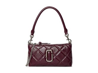 Marc Jacobs The Quilted Leather Snapshot Pochette Womens Handbags Dark Plum